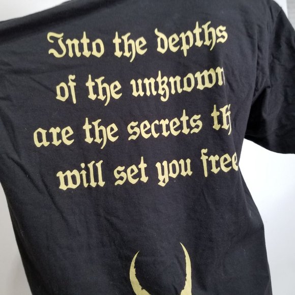 Uada Band T-Shirt Top Shirt XL Black Skull Grim Reaper Black Metal Haunted White - Picture 6 of 9